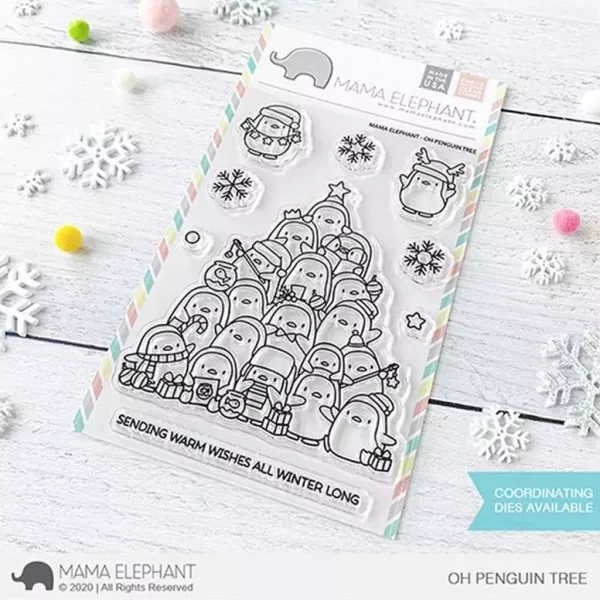 Oh Penguin Tree Mama Elephant Stamp & Die Bundle