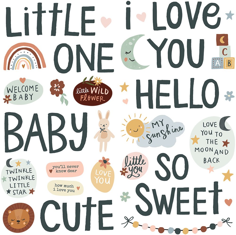 Boho Baby - Foam Stickers – Simple Stories