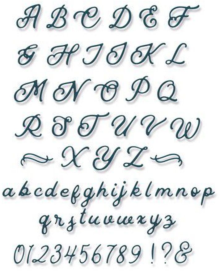 fancy cursive letters lowercase