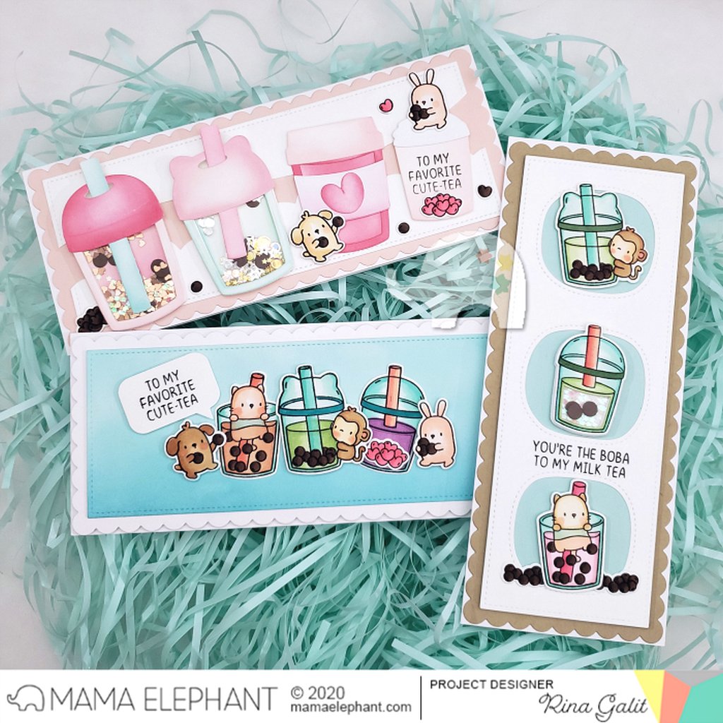 Mama Elephant BOBA SHAKER COMBO Creative Cuts Steel Dies