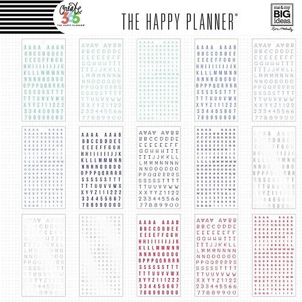 Me & My Big Ideas Create 365 Happy Planner Sticker Value Pack, Basics