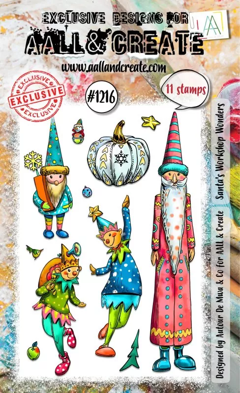 aall create clear stamp Santa's Workshop Wonders