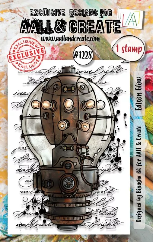 aall create clear stamp Edison Glow