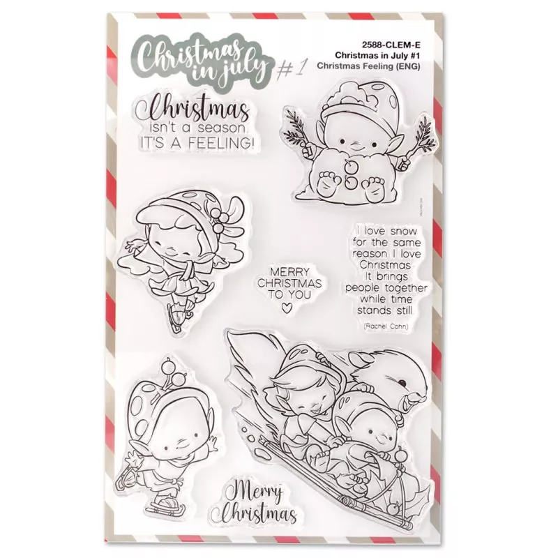 Christmas in July #1 Christmas Feeling Clear Stamps Impronte D'Autore