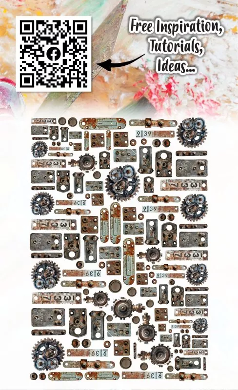 Bolted Gears #66 Ephemera Die Cut Embellishment AALL & Create 1