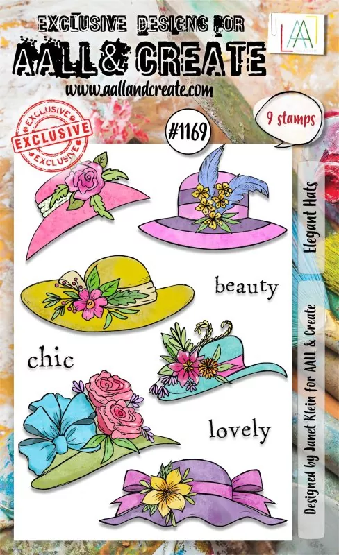 aall create clear stamp Elegant Hats