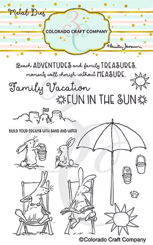 Fun in the Sun Clear Stamps Colorado Craft Company by Anita Jeram