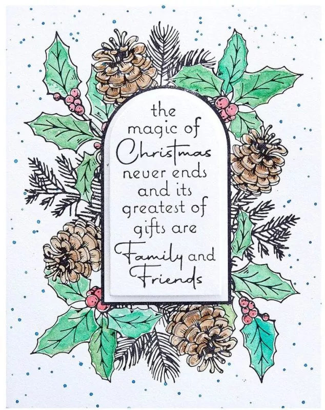 Spellbinders Magic of Christmas Press Plate 2