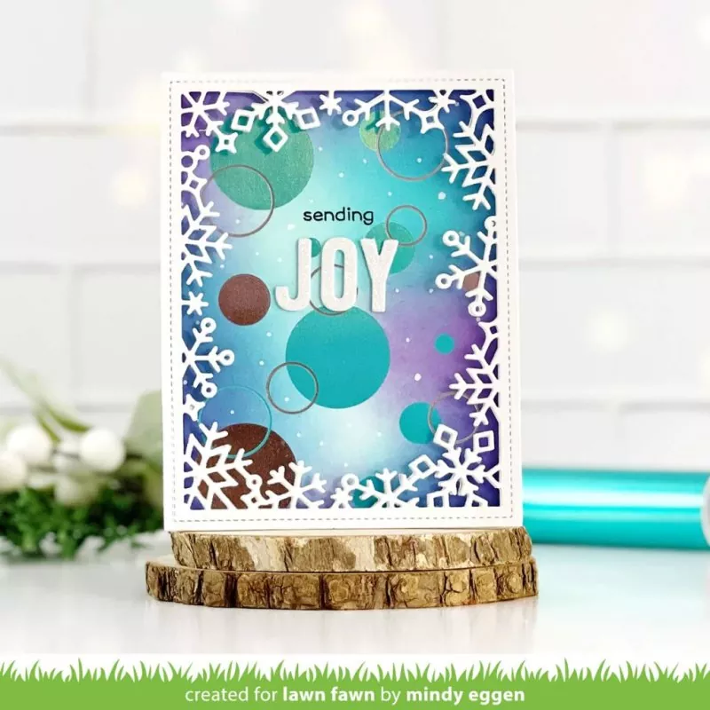 Lawn Fawn Bokeh Circles Hot Foil Plate 1