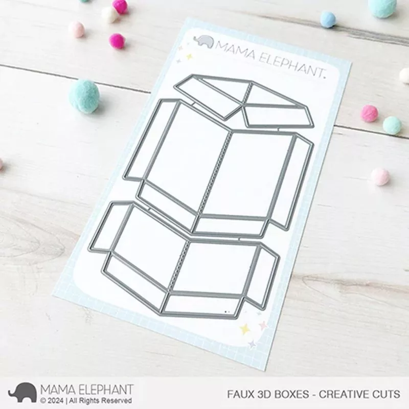 Faux 3D Boxes Dies Creative Cuts Mama Elephant