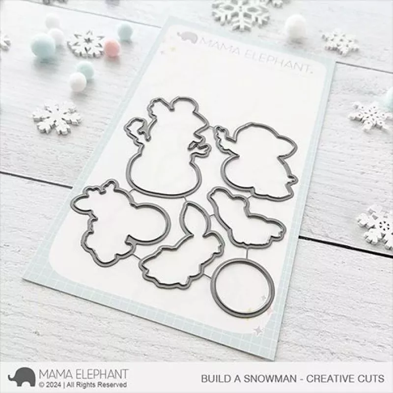 Build A Snowman Dies Creative Cuts Mama Elephant