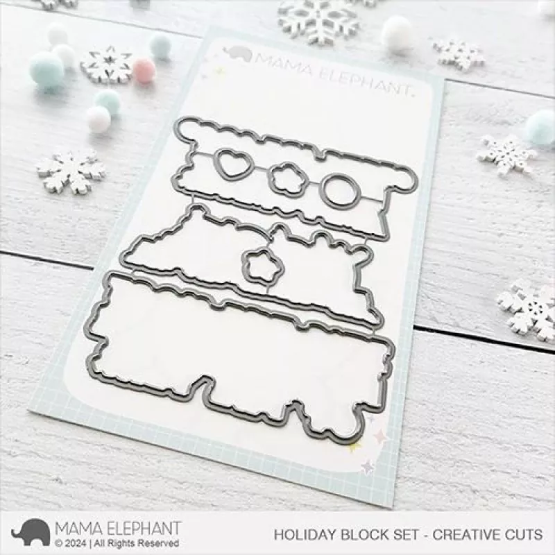 Holiday Block Set Dies Creative Cuts Mama Elephant