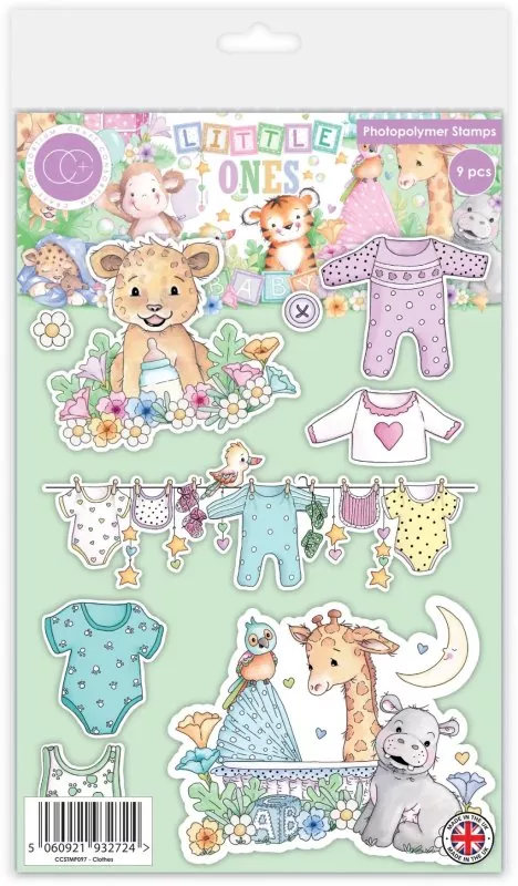 Craft Consortium Little Ones Clothes clear stamp