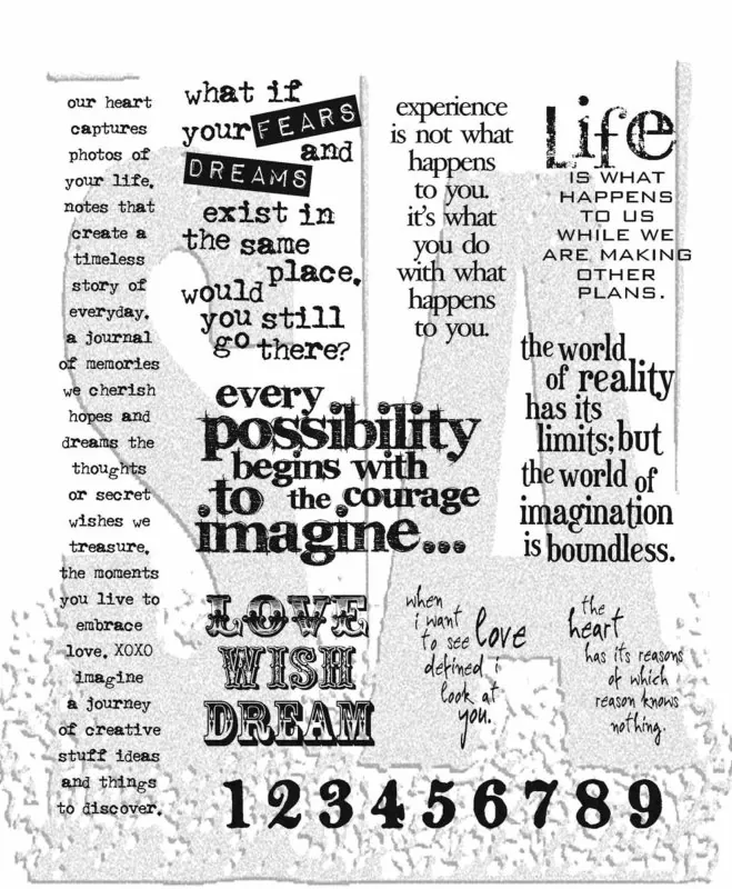 Stuff To Say Tim Holtz Rubber Stamps Stamper Anonymous