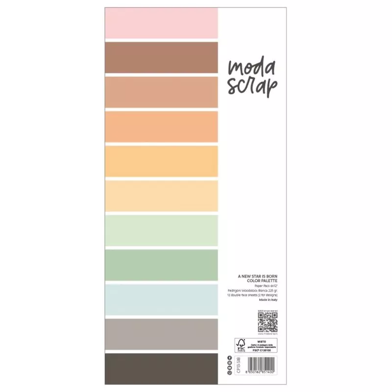 A New Star Is Born 6x12 Color Palette Paper Pack Modascrap