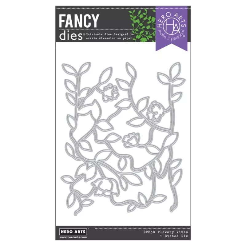 Flowery Vines fancy die hero arts