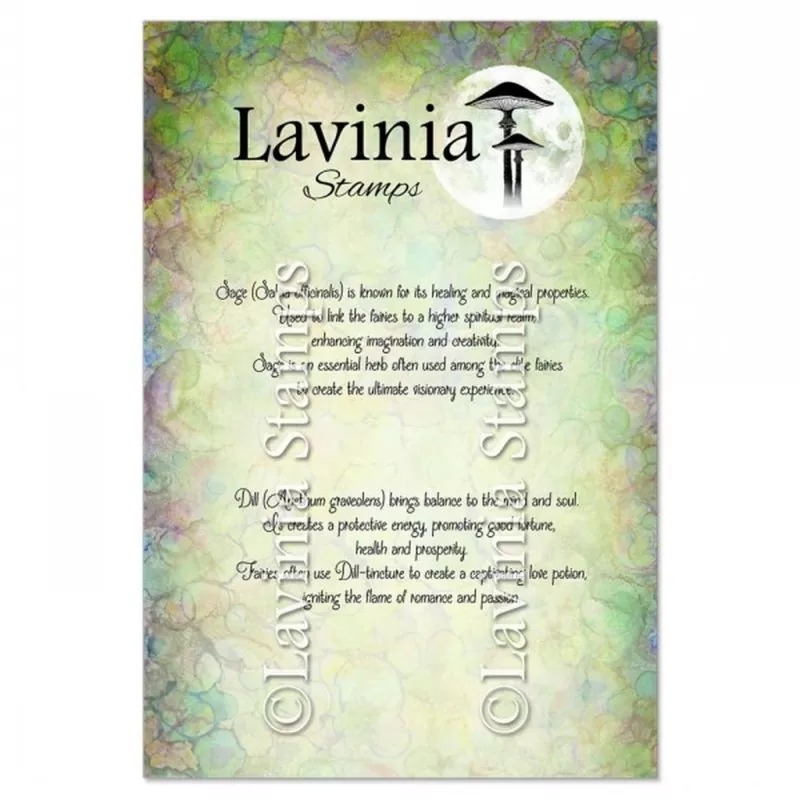 Dill & Sage Words Lavinia Clear Stamps