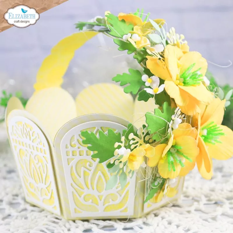 Spring Awakening Decorative Dimensional Basket Dies Elizabeth Craft Designs 5