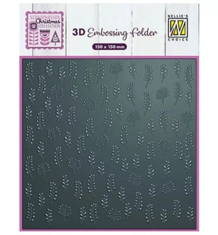 Leaves 3D Embossing Folder from Nellie's Choice