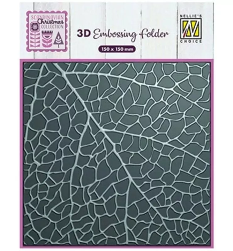 Leaf Grain 3D Embossing Folder from Nellie's Choice