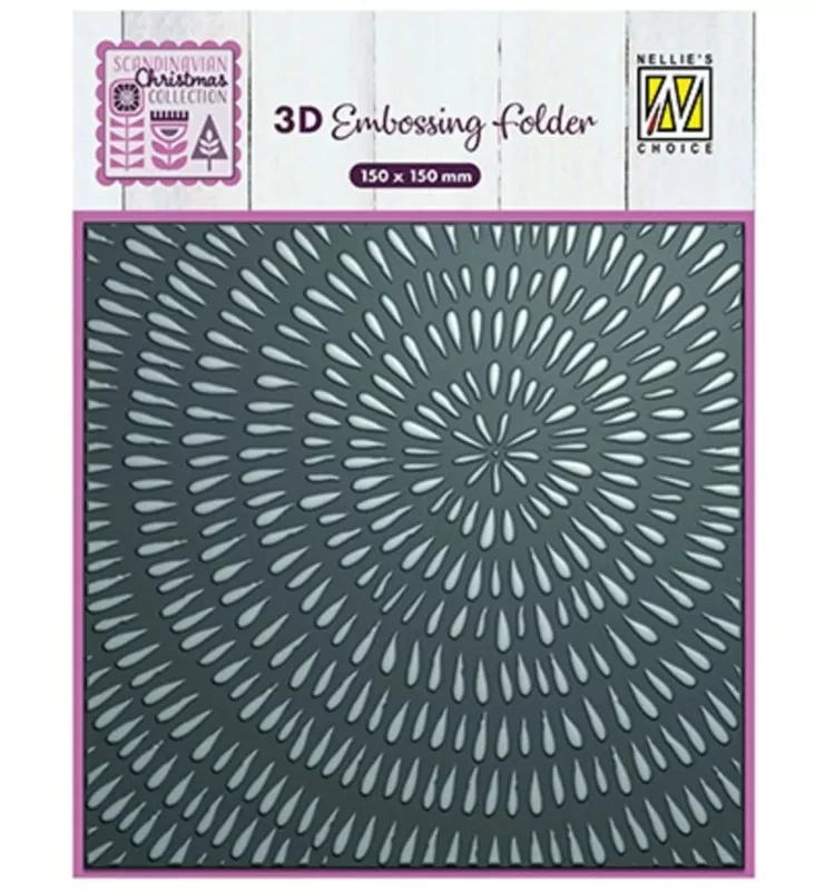 Sliced Wood 3D Embossing Folder from Nellie's Choice