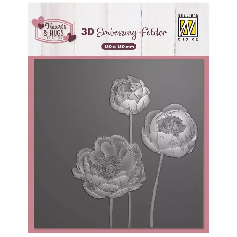 Flowers 3D Embossing Folder from Nellie's Choice