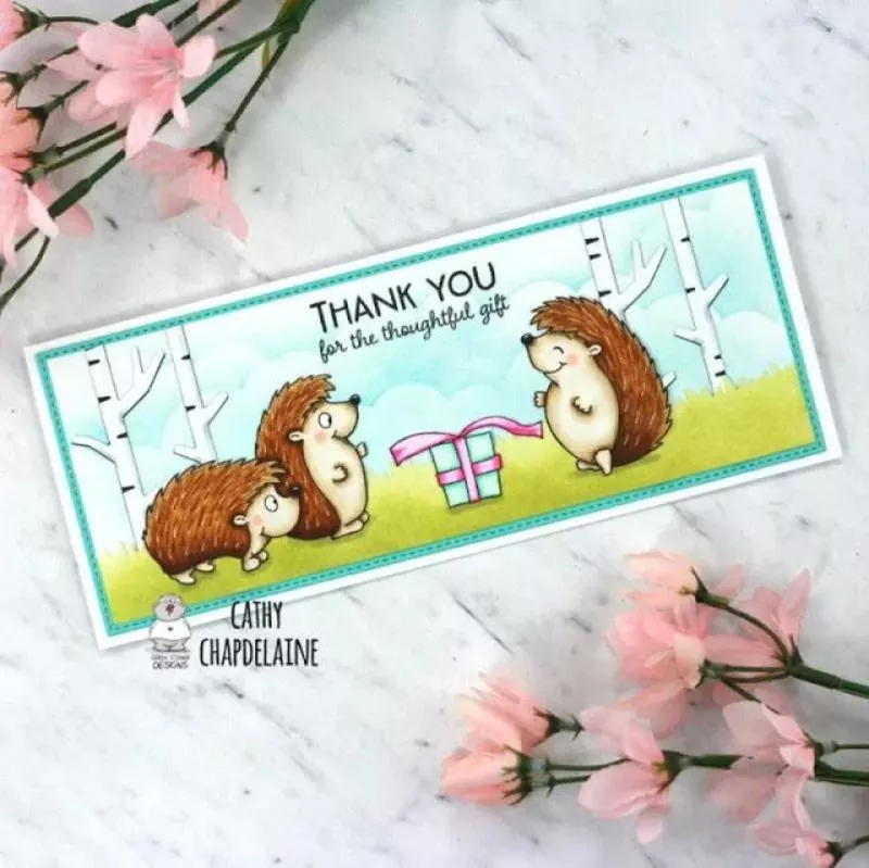 Hedgehog with Gifts BUNDLE Stamps + Dies Gerda Steiner Designs 2