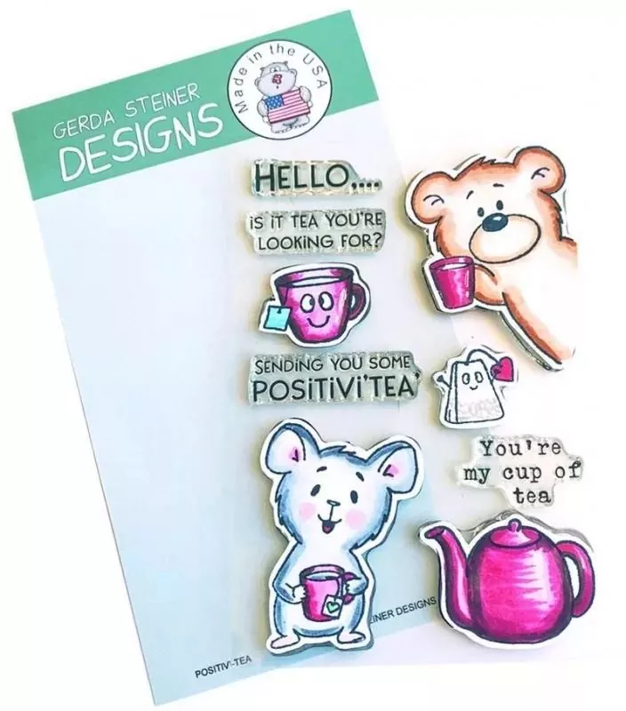 Positivi-Tea BUNDLE Stamps + Dies Gerda Steiner Designs