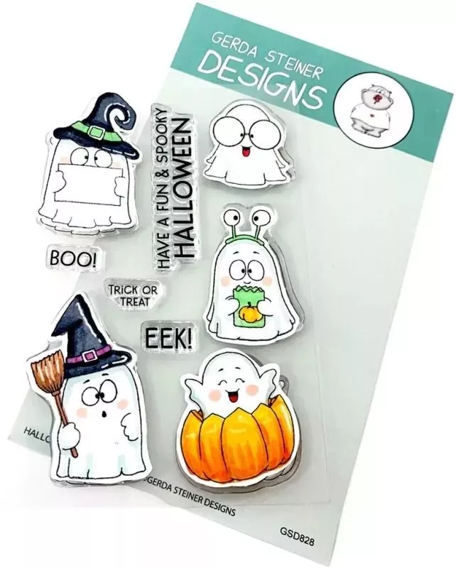 Halloween Ghosts BUNDLE Stamps + Dies Gerda Steiner Designs