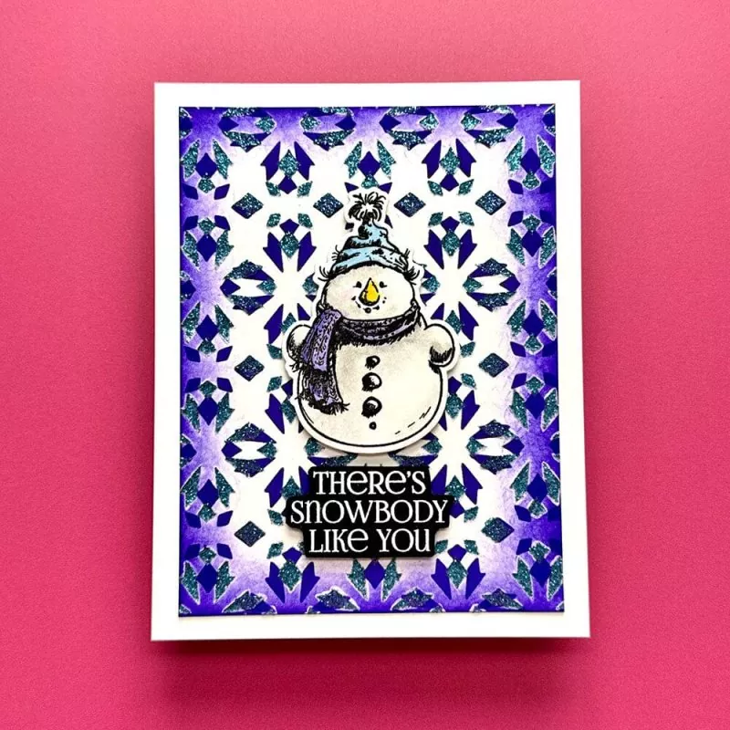 Simon Hurley Sketched Snowmen Spellbinders Stamp & Die Bundle 2