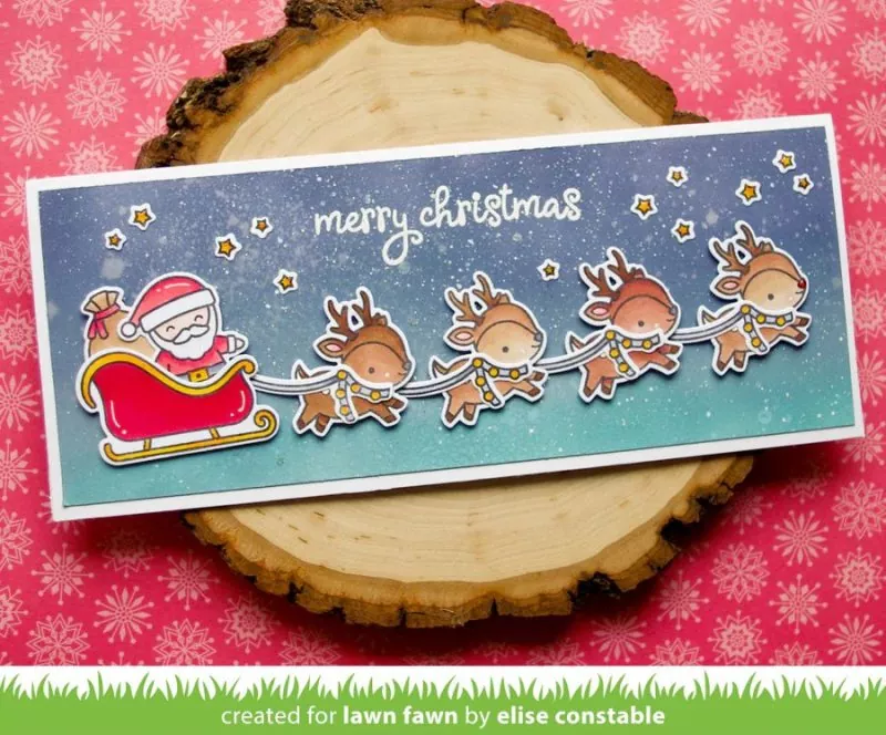 Ho-Ho-Holidays Coloring Stencils Lawn Fawn 2