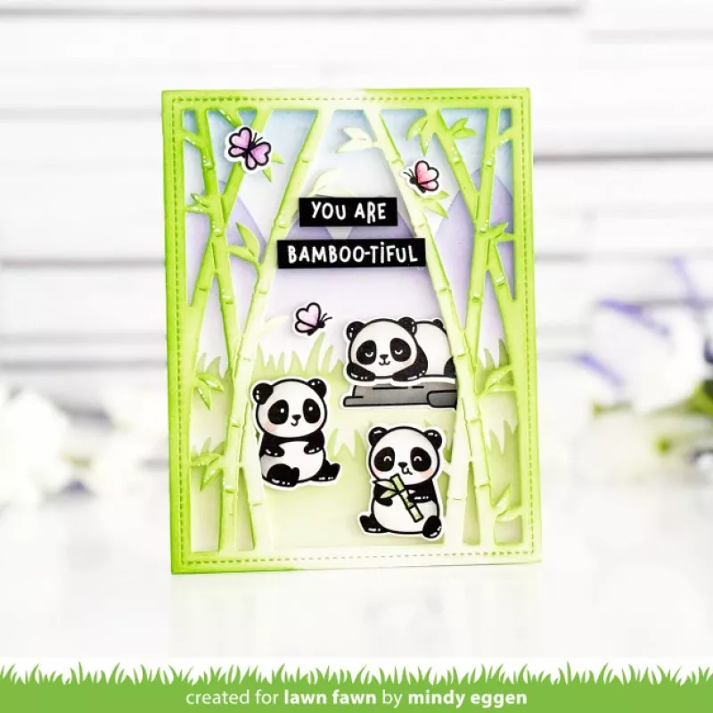 I Heart Pandas Clear Stamps Lawn Fawn 4