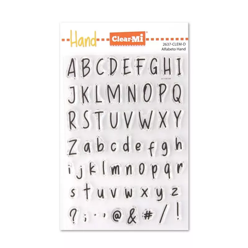 Alfabeto Hand Clear Stamps Impronte D'Autore