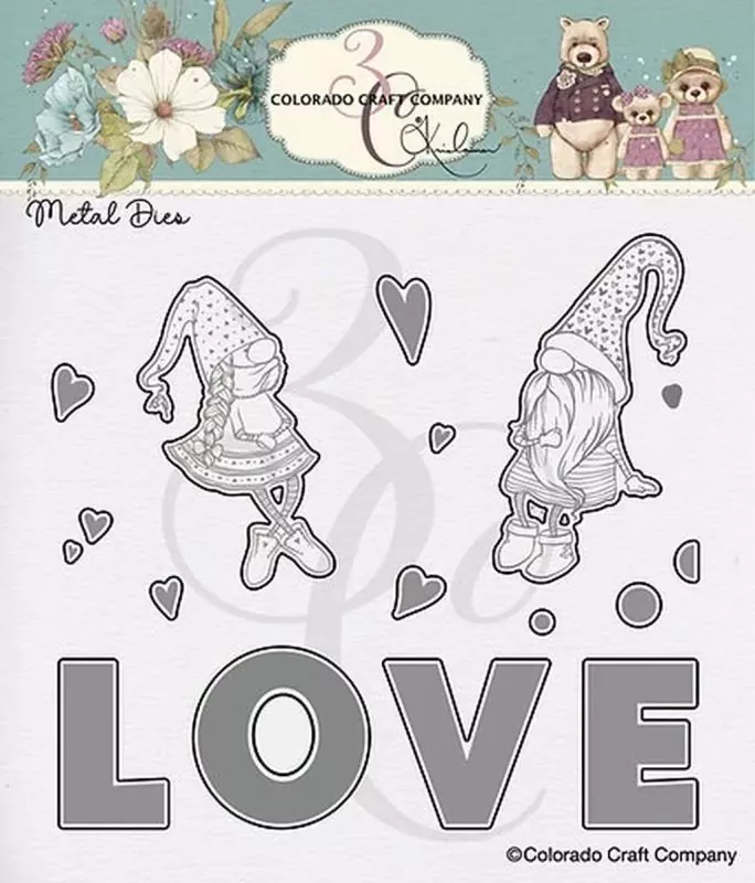 Sitting Gnomes Stamp & Die Bundle Colorado Craft Company 1