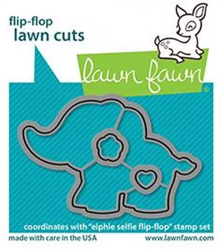 Elphie Selfie Flip-Flop Dies Lawn Fawn