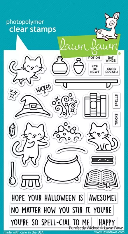 Purrfectly Wicked Clear Stamps Lawn Fawn