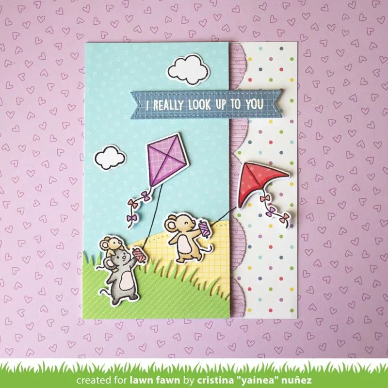 Whoosh, Kites! Clear Stamps Lawn Fawn 4