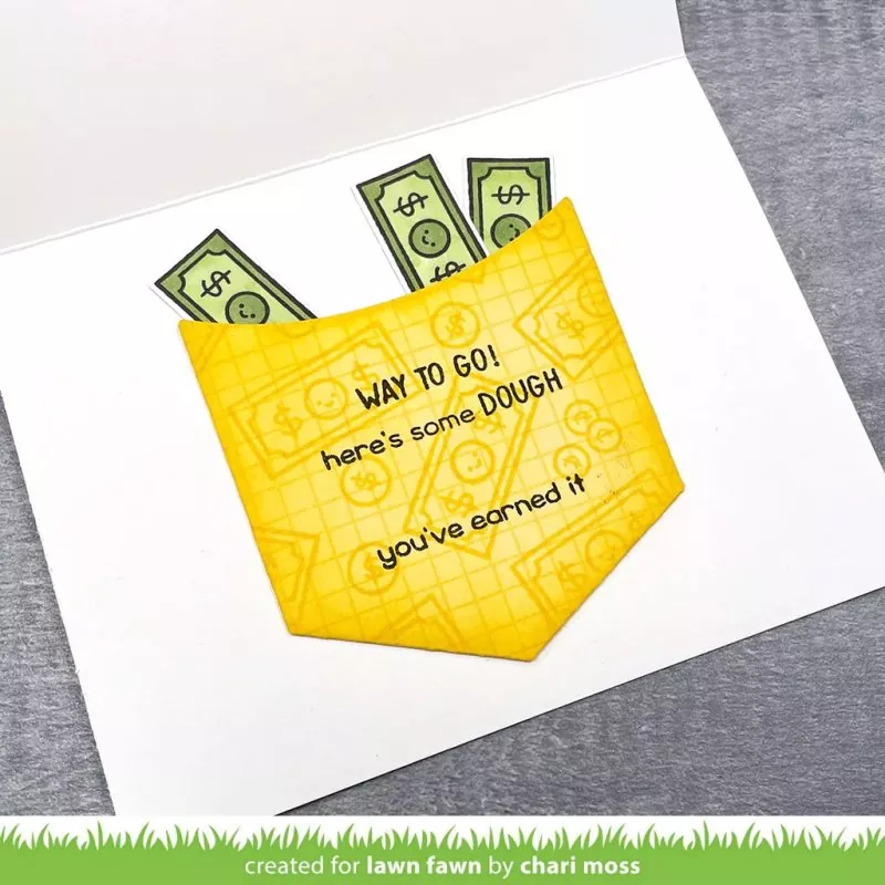 How You Bean? Money Add-On Clear Stamps Lawn Fawn 4