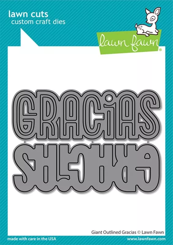 Giant Outlined Gracias Dies Lawn Fawn