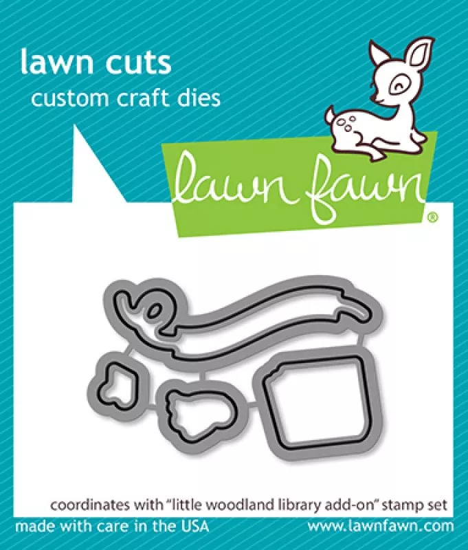 Little Woodland Library Add-On Dies Lawn Fawn