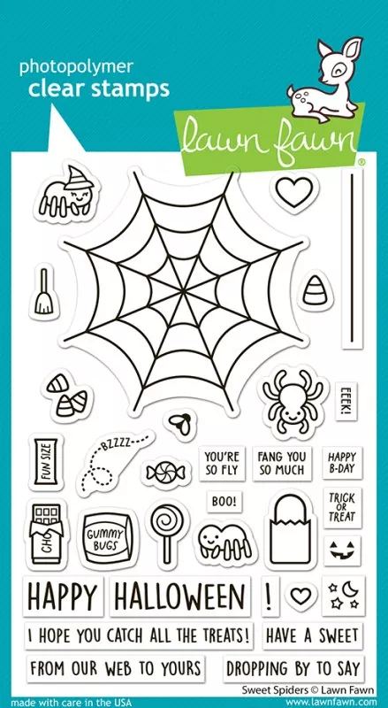 Sweet Spiders Clear Stamps Lawn Fawn