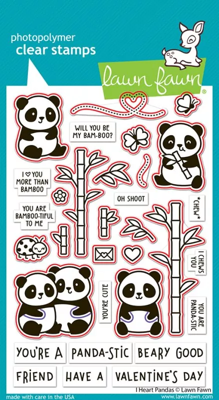 I Heart Pandas Dies Lawn Fawn 1