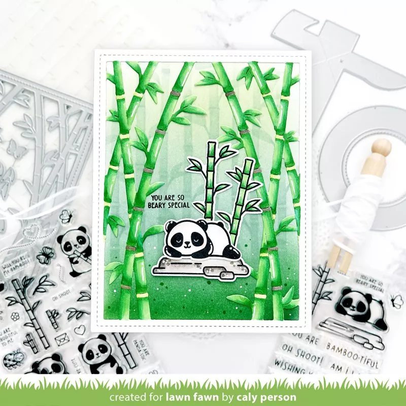 I Heart Pandas Add-On Dies Lawn Fawn 2