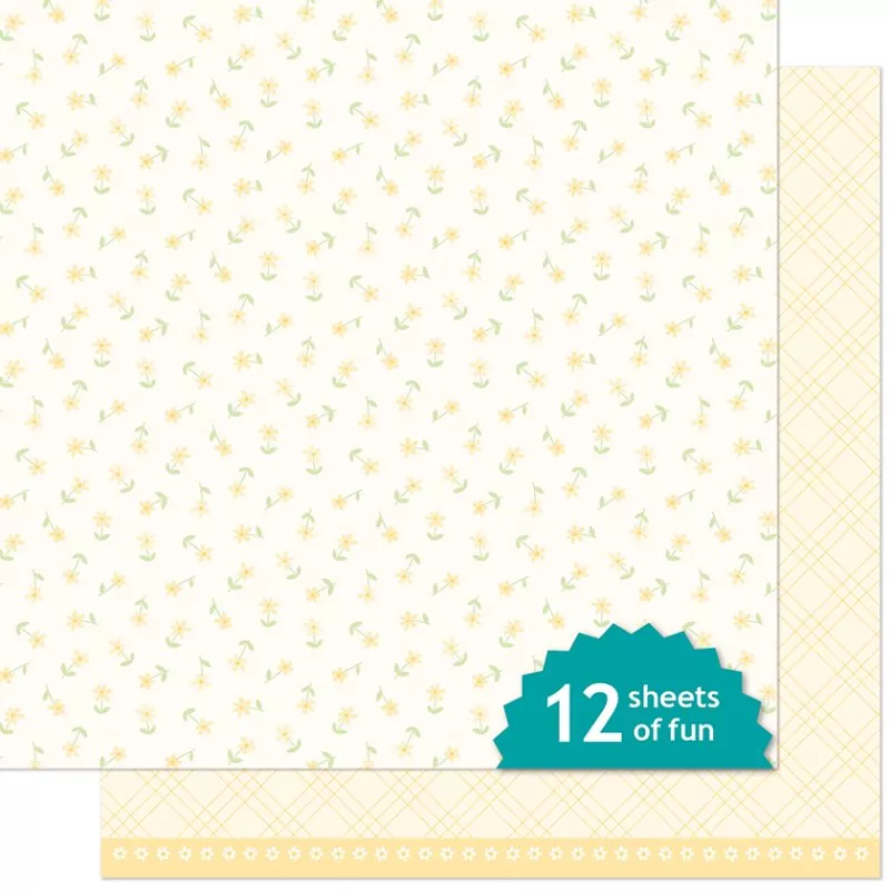 Bitsy Blooms Daisy lawn fawn scrapbooking paper