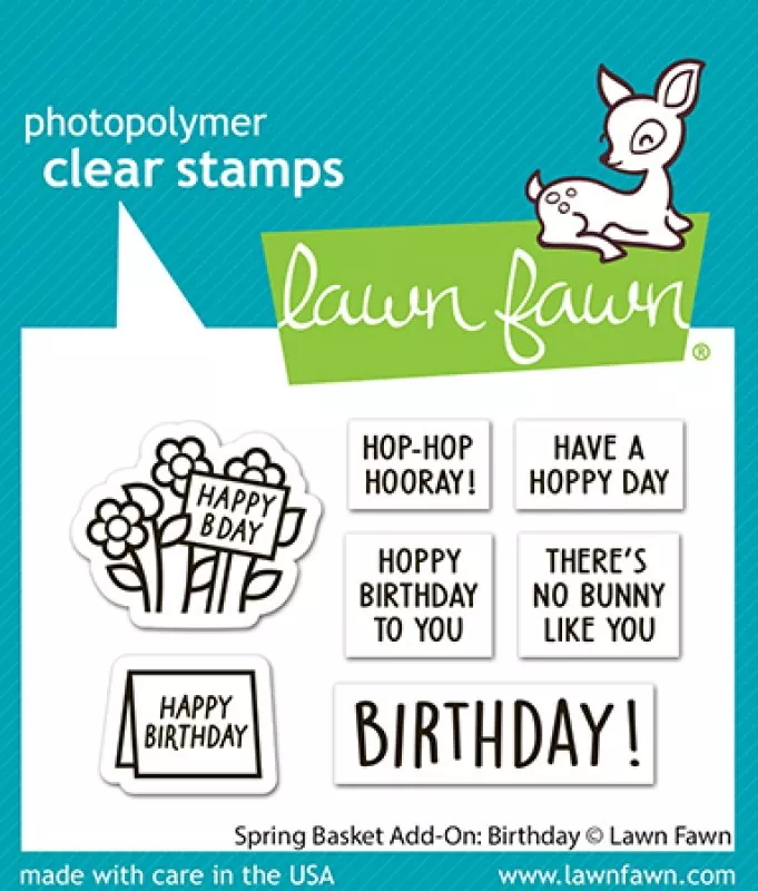 Spring Basket Add-On: Birthday Clear Stamps Lawn Fawn