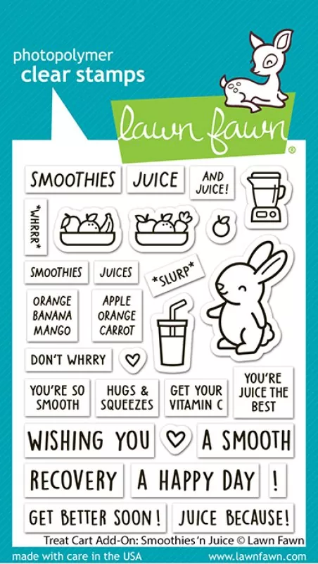 Treat Cart Add-On: Smoothies 'n' Juice Clear Stamps Lawn Fawn