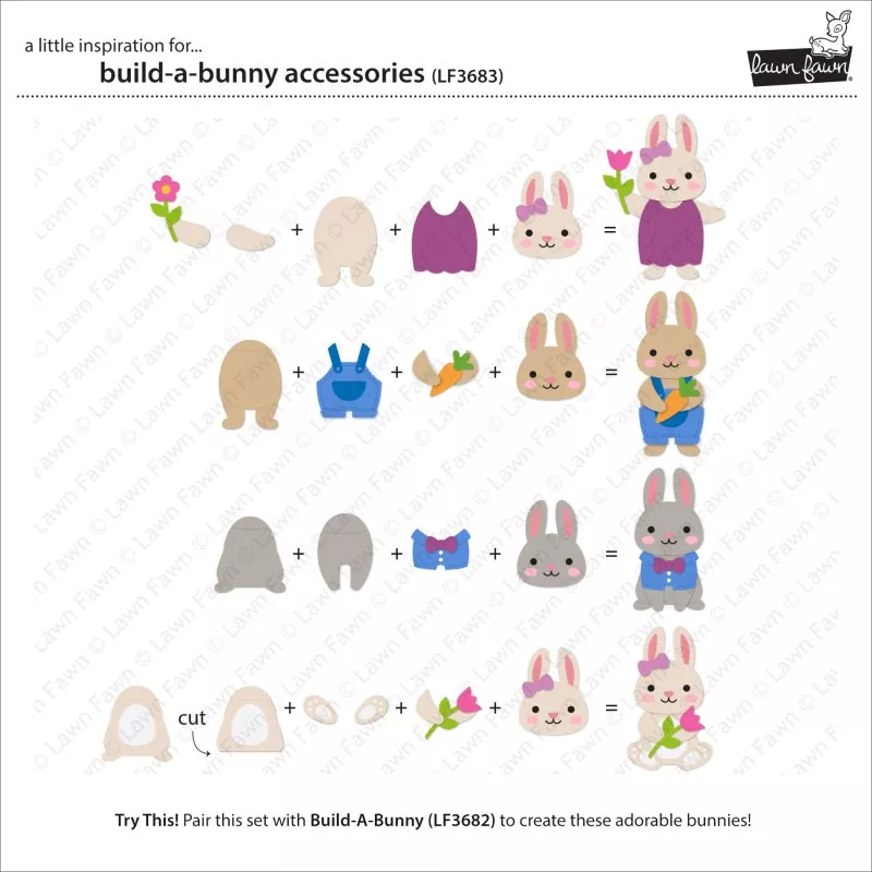 Build-a-Bunny Accessories Dies Lawn Fawn 1