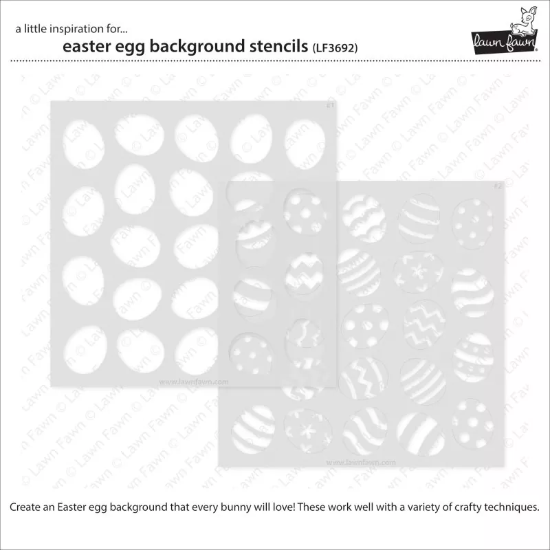 Easter Egg Background Stencils Lawn Fawn 1