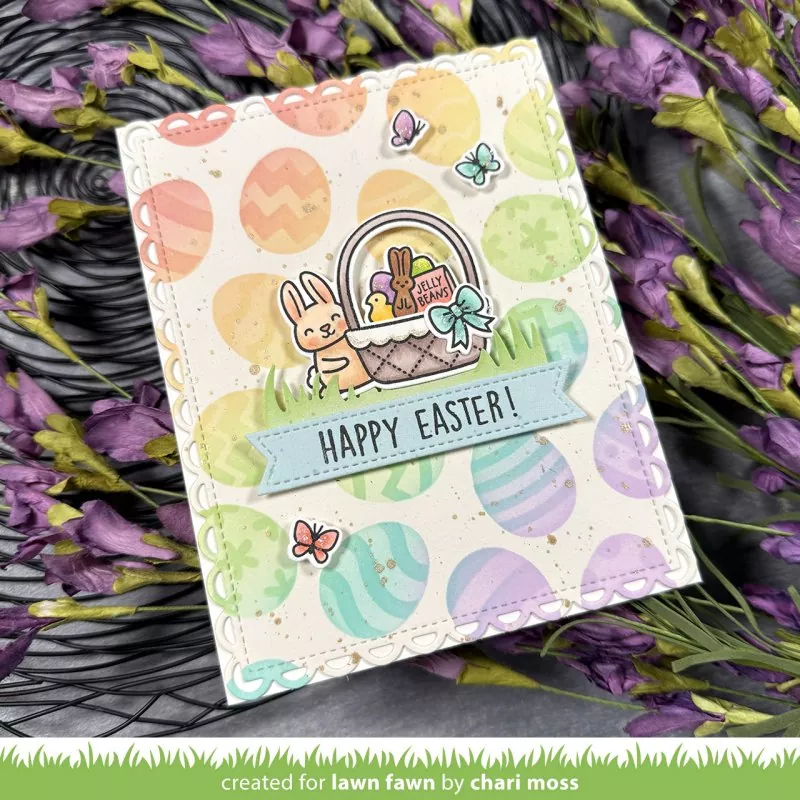 Easter Egg Background Stencils Lawn Fawn 2