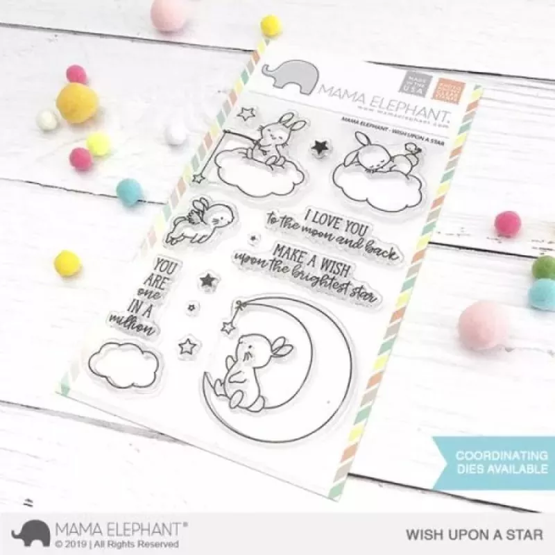 Wish Upon A Star Mama Elephant Stamp & Die Bundle